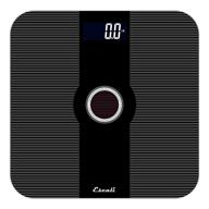 🔲 black escali ambient light bathroom scale, usb powered - 400lb capacity logo