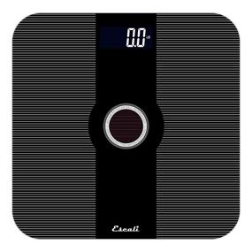 img 4 attached to 🔲 Black Escali Ambient Light Bathroom Scale, USB Powered - 400lb Capacity