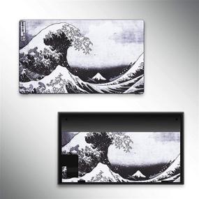 img 1 attached to 🌊 Enhance Your Nintendo Switch with BelugaDesign Wave Switch Skin: Stylish Sticker Wrap Vinyl Decal - Japanese Water Ocean Theme, Compatible with Nintendo Switch (Gray)
