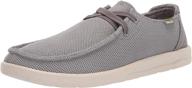 sanuk mens shaka mesh sneaker logo