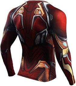 img 1 attached to Iron Man Compression Shirt: Ultimate Cosplay Men's Clothing