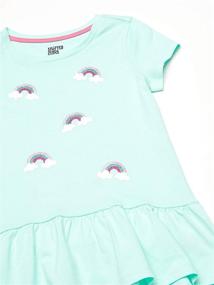 img 2 attached to Spotted Zebra 3 Pack Short Sleeve Girls' Clothing