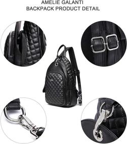 img 3 attached to 🎒 Lightweight Leather Convertible Backpack Shoulder Handbags & Wallets for Women
