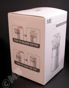 img 1 attached to Versatile MB Q-tip Holder: Essential Cotton Swab Organizer, 1 Piece