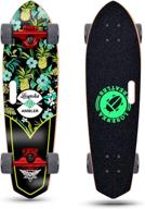 🛹 28-inch mini cruiser skateboard cruiser with canadian maple deck - specially designed for kids, teens, and adults logo