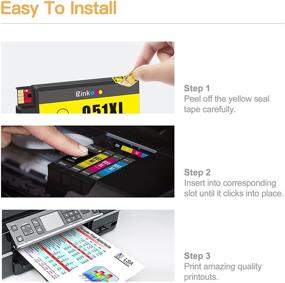 img 1 attached to 🖨️ E-Z Ink Compatible Ink Cartridge Set for HP 950XL 951XL - OfficeJet Pro 8610 8600 8615 8620 8625 8100 276dw 251dw (2 Cyan, 2 Magenta, 2 Yellow, 6 Pack)