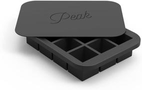 img 3 attached to 🧊 W&P Peak Silicone Everyday Ice Tray with Protective Lid - Charcoal | Easy Removal of Ice Cubes | Food Grade Premium Silicone | Dishwasher Safe | BPA Free