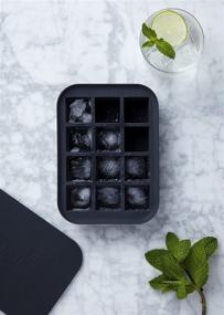 img 1 attached to 🧊 W&P Peak Silicone Everyday Ice Tray with Protective Lid - Charcoal | Easy Removal of Ice Cubes | Food Grade Premium Silicone | Dishwasher Safe | BPA Free