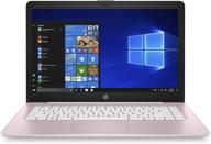 🌸 обновленный ноутбук hp stream 14" - 14" hd дисплей, процессор intel celeron dual-core, 4 гб озу, win10 s, розовый цвет логотип