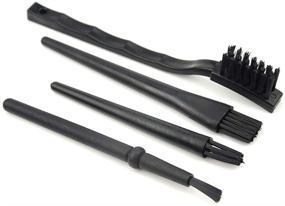 img 2 attached to 🧹 WMYCONGCONG 8-in-1 Black Nylon Cleaning Brushes Kit with Plastic Handle - Portable Anti-Static Keyboard Cleaning Brush Set