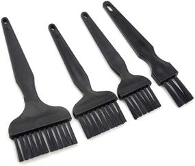 img 1 attached to 🧹 WMYCONGCONG 8-in-1 Black Nylon Cleaning Brushes Kit with Plastic Handle - Portable Anti-Static Keyboard Cleaning Brush Set