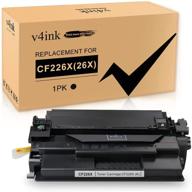 🖨️ v4ink 1pk compatible 26x toner cartridge replacement for hp pro m402n m402dn m402dne m402dw mfp m426fdw m426fdn m426dw printer - high yield black ink logo