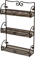 bronze 3-tier wall mounted spice rack by decobros logo