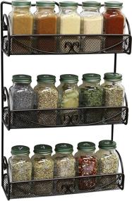 img 2 attached to Bronze 3-Tier Wall Mounted Spice Rack by DecoBros