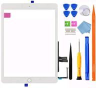 goodfixer ipad 6 6th gen touch screen replacement: a1893 a1954 compatible, home button included, complete repair kit, camera holder & pre-installed adhesive logo