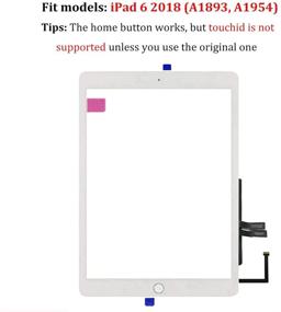 img 2 attached to Замена сенсорного экрана GoodFixer для iPad 6 6-го поколения: совместима с моделями A1893 и A1954, в комплекте кнопка Home, полный набор для ремонта, держатель камеры и предварительно установленный клей.