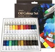 premium phoenix oil color paint set - 24 tubes x 12 ml for kids, students, beginners & artists logo