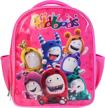 oddbods pink backpack school travel logo