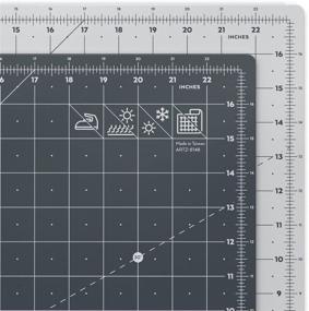 img 4 attached to Arteza Rotary Cutting Mat: 18x24 Inches, Self-Healing, Grid Lines, Non-Slip Surface, Ideal for Fabric, Paper, Vinyl - Durable and Flexible Art Supply for Crafts, Quilting, Sewing