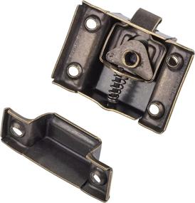 img 1 attached to 🔒 Vintage-style Small Cabinet Latch - Classic Oval Turn Latch, BI-15AAB (1)