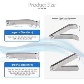 img 3 attached to 📏 Точный и универсальный: Glarks нержавеющий инструмент для измерения толщины (0,04-0,88)