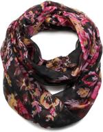 🌹 romantic lightweight infinity bouquet women's scarfands accessories for scarves & wraps logo