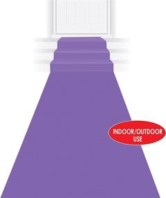 img 1 attached to 🎆 Beistle 2-Piece Purple Carpet Runners - 24'' x 15' (in Purple)