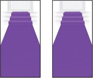 🎆 beistle 2-piece purple carpet runners - 24'' x 15' (in purple) логотип