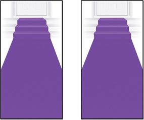 img 4 attached to 🎆 Beistle 2-Piece Purple Carpet Runners - 24'' x 15' (in Purple)