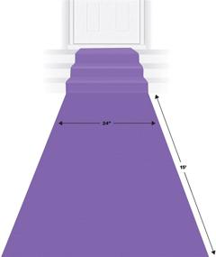 img 2 attached to 🎆 Beistle 2-Piece Purple Carpet Runners - 24'' x 15' (in Purple)