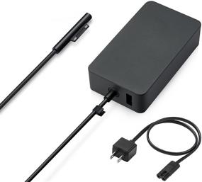 img 4 attached to High Quality Charger for Surface Pro 4/3/Go - 36W 12V 2.58A USB Port Cord (Model 1625)