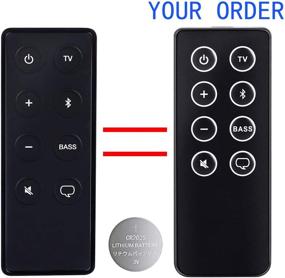 img 3 attached to 🎧 Enhanced Replacement Remote Control for Bose Solo 5 10 15 Series ii TV Sound System - Model 732522-1110 418775 410376 | TV Soundbar System with Bluetooth Key Button and CR2025 Battery Included