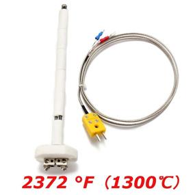 img 2 attached to 🔥 High Temperature K Thermocouple Block Ceramic Insulator Kiln Probe (2372°F) - Durable and Reliable