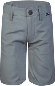 img 2 attached to 🩳 Hurley Khaki Chino Walkshorts for Boys - Dri-FIT Performance Clothing