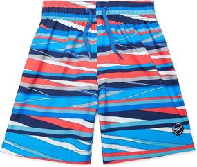 img 2 attached to 🩲 Speedo Boys' Mid Length Redondo Printed Swim Trunk: Optimal Style and Comfort