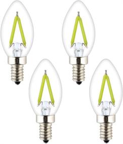 img 3 attached to 💡 OPALRAY Tiny Candelabra Green Light LED Bulb