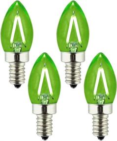 img 4 attached to 💡 OPALRAY Tiny Candelabra Green Light LED Bulb