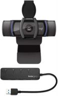 🎥 logitech c920s hd pro webcam bundle with privacy shutter and knox gear 4-port 3.0 usb hub: ultimate webcam package logo