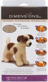 img 3 attached to 🐾 Dimensions Dog Felt Animals Needle Felting Kit - Create Adorable 6'' x 5'' Canine Characters