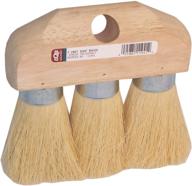 🧹 dqb industries 6.25" white tampico 3-knot ferrule roof brush logo