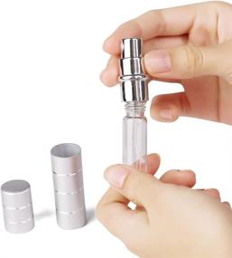 img 1 attached to Compact Refillable Atomizer for 💨 Fragrances: Perfect for Travel Bottles & Containers