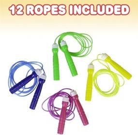 img 2 attached to ArtCreativity 7ft Neon Jump Rope Set - 12 Pack: Fun and Sturdy Ropes for Kids - Perfect for Birthday Parties, Goodie Bags, and Gifts