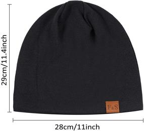 img 3 attached to 🧥 Stay Cozy in Style: Syhood 2-Piece Slouchy Knit Beanie Hat - Winter Warmth for Men & Women