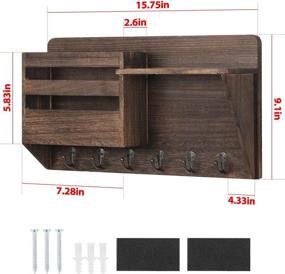 img 1 attached to Органайзеры для журналов Декоративная прихожая фермерского дома