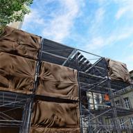 🌧️ ветровая панель4менее 6' x 8' супер прочное полиэтиленовое полотно 16 миллиметров, темно-коричневое, водонепроницаемое: максимальная защита и долговечность логотип