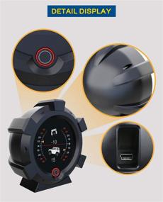 img 3 attached to 🚗 Enhance Driving Experience with GPS Speed Slope Meter, Digital Inclinometer Level & Angle Gauge, Head Up Display Speedometer, Bevel Tilt Gauges for DC5-28V Cars