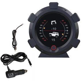 img 4 attached to 🚗 Enhance Driving Experience with GPS Speed Slope Meter, Digital Inclinometer Level & Angle Gauge, Head Up Display Speedometer, Bevel Tilt Gauges for DC5-28V Cars