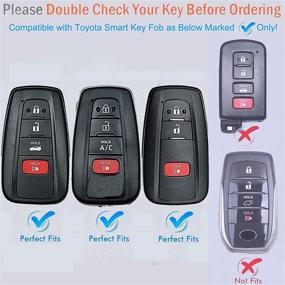 img 3 attached to 🔑 Mzexoma Key Fob Protective Case for Toyota Camry RAV4 Highlander