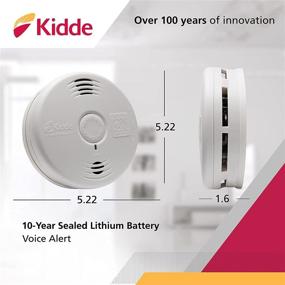 img 3 attached to 🔥 Lithium Battery Powered Smoke Detector with Voice Alert - Kidde Smoke Alarm