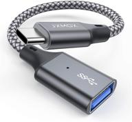 🔌 jxmox адаптер usb c к usb (2 шт.) - высокоскоростной кабель otg для macbook pro/air, samsung galaxy s20/s9 - переходник usb type c male на usb 3.0 female thunderbolt3 логотип